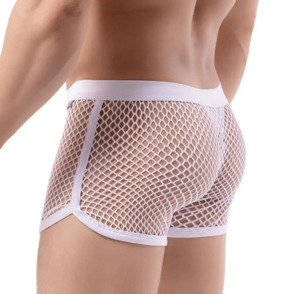 Afterparty Mesh Thong Shorts | dmunderwear detail image 18
