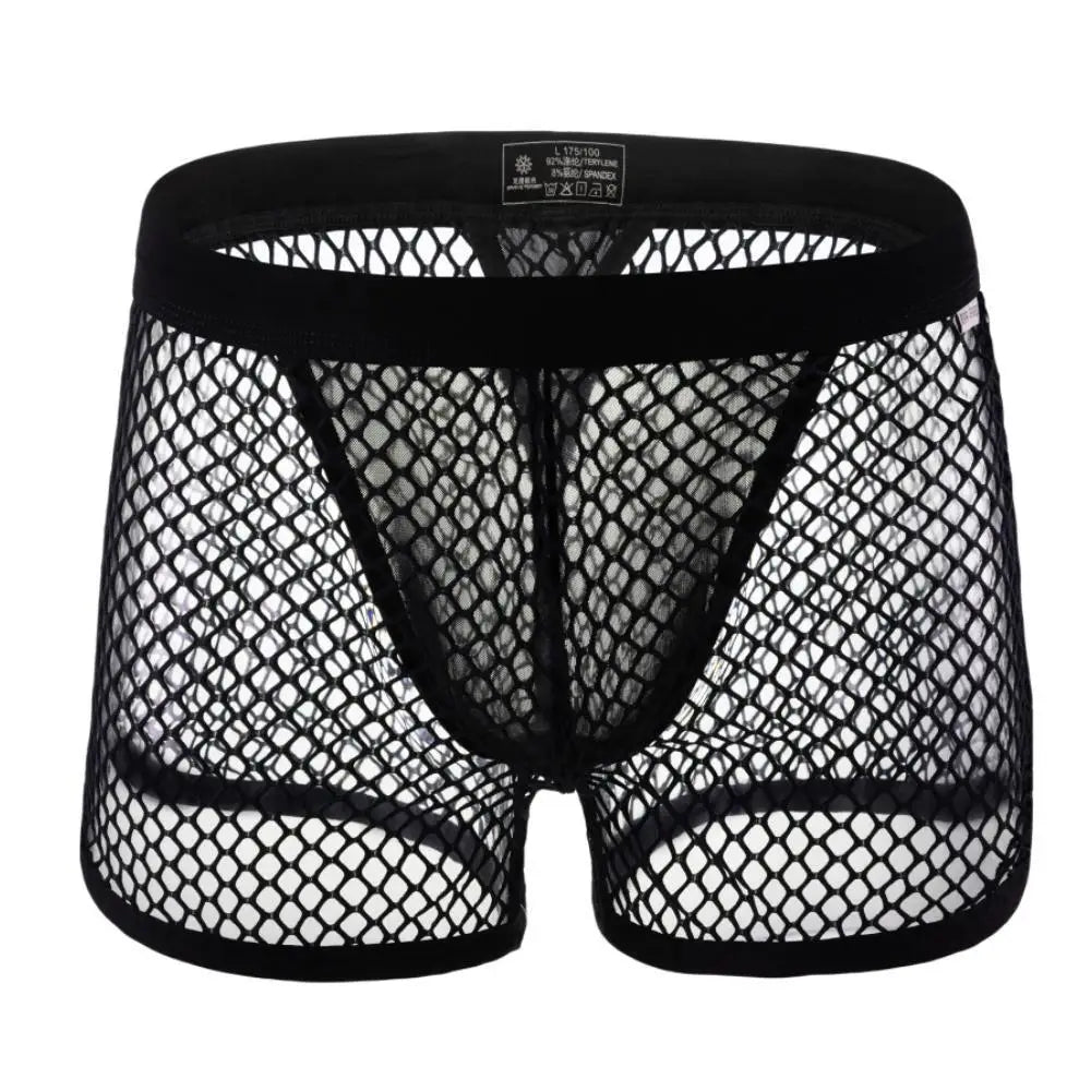 Afterparty Mesh Thong Shorts | dmunderwear detail image 5