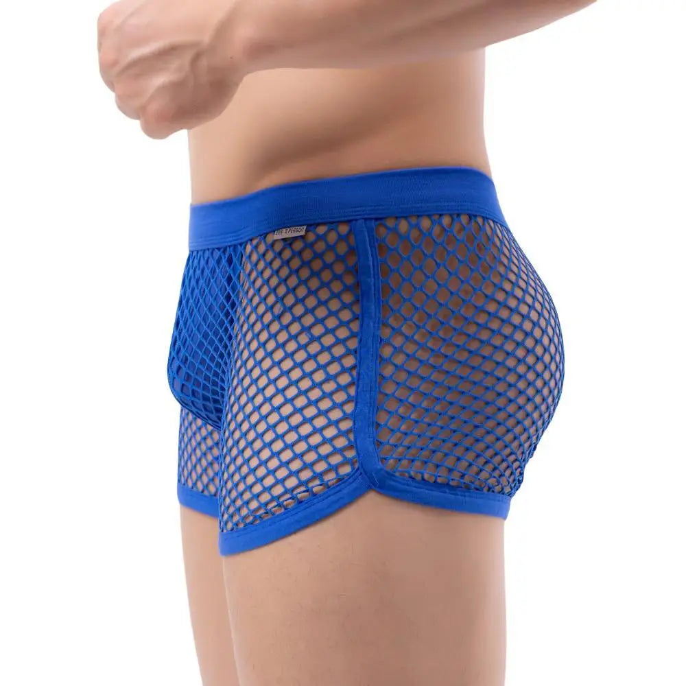 Afterparty Mesh Thong Shorts | dmunderwear detail image 8
