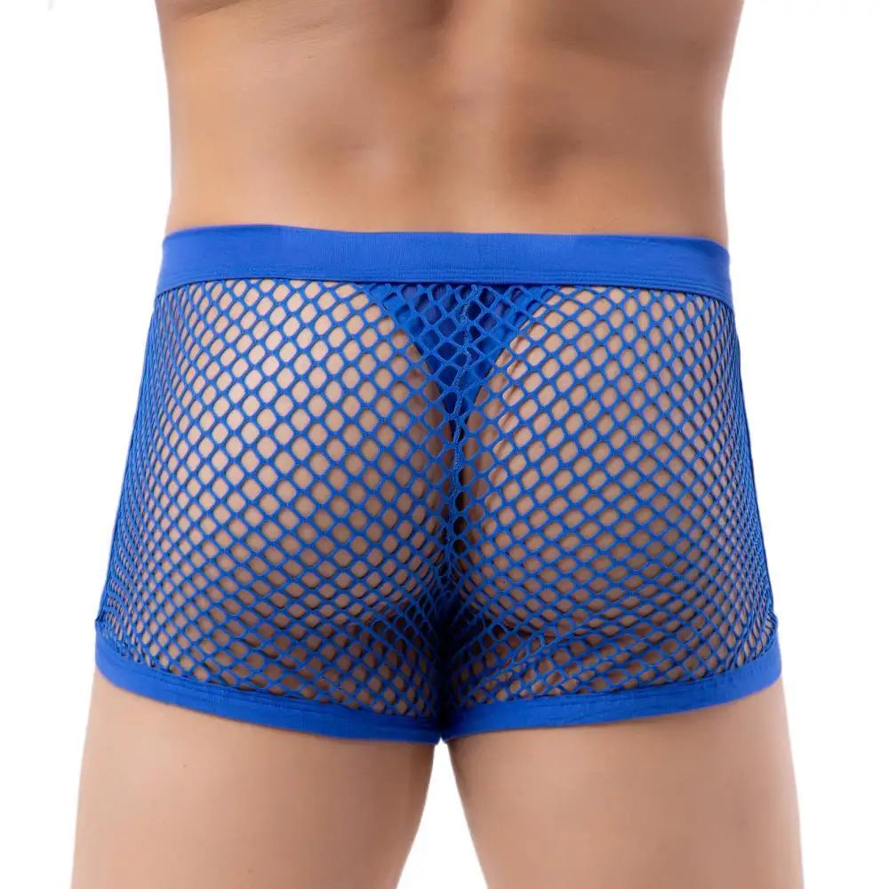 Afterparty Mesh Thong Shorts | dmunderwear detail image 9