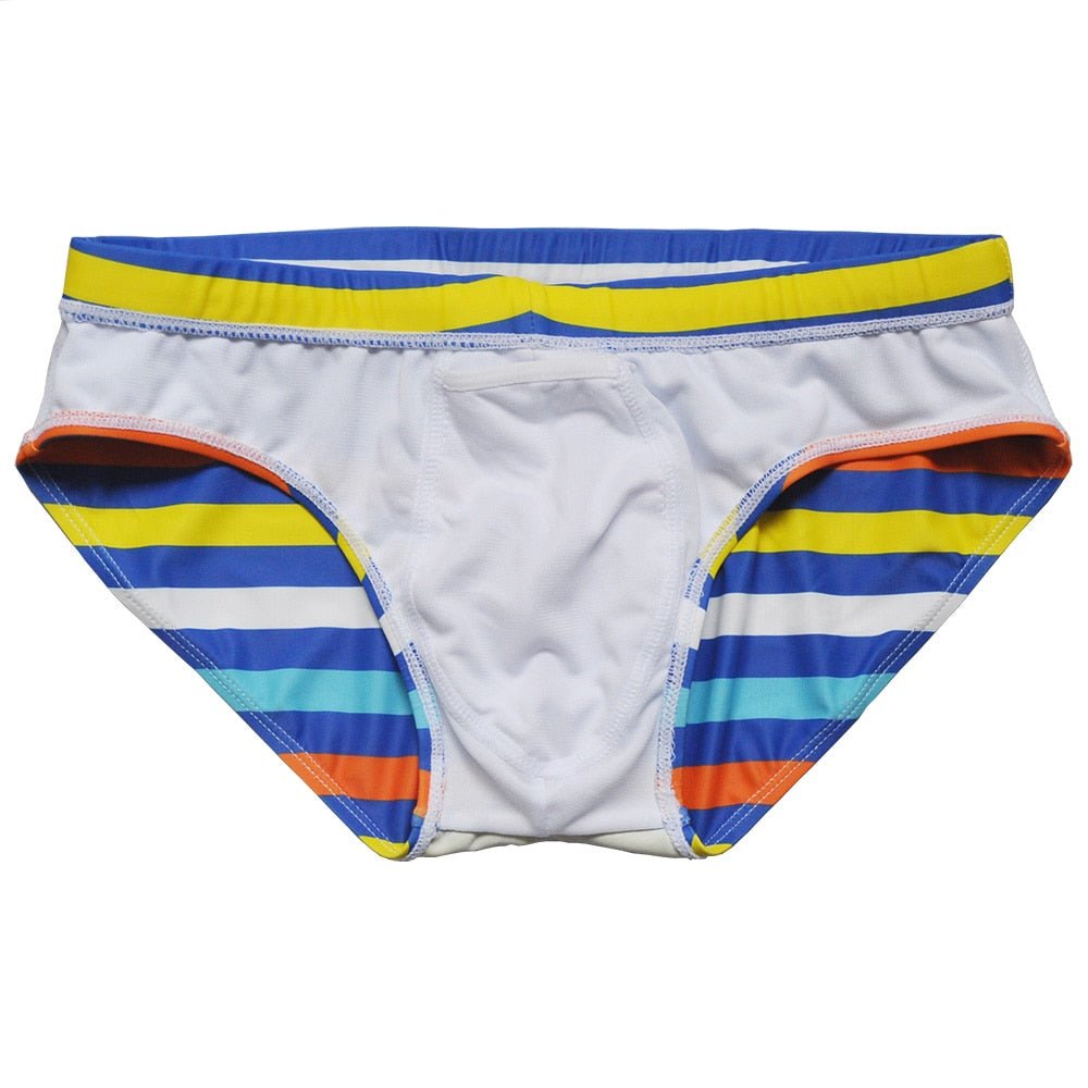 America's Cup Striped Swim Briefs | dmunderwear detail image 6