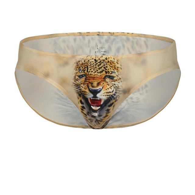 Animal Print Bikini Briefs | dmunderwear detail image 7