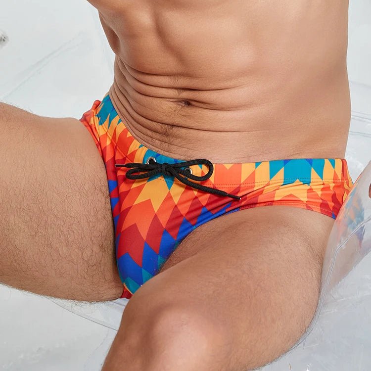 Art Deco Pop Swim Briefs | dmunderwear
