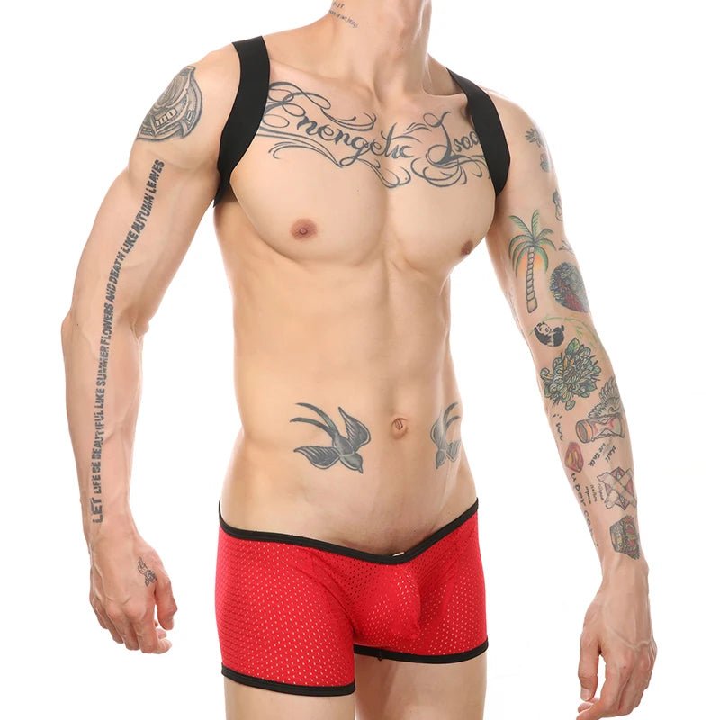 Backpack Surprise Mesh Singlet | dmunderwear detail image 4