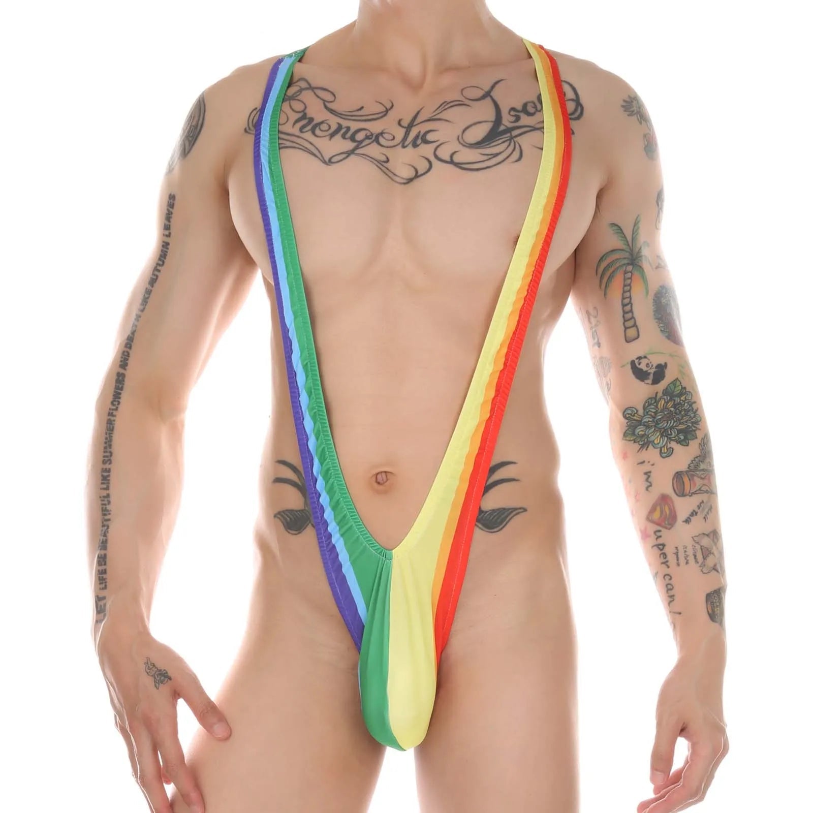 Barely There Rainbow Singlet | dmunderwear detail image 3