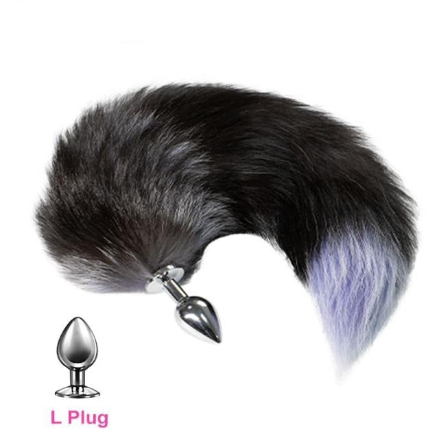 BDSM Furry Butt Plug Kit With Mask & Collar | dmunderwear detail image 9