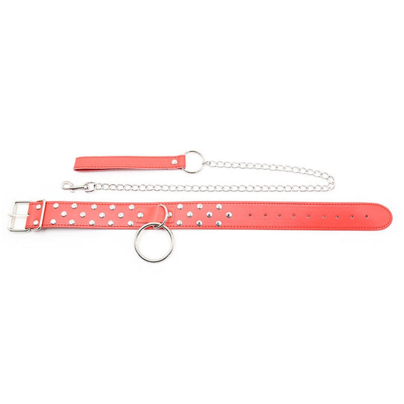 BDSM Studded Collar + Lead | dmunderwear detail image 12