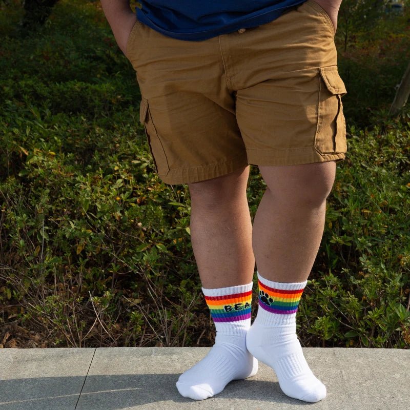 Bear Rainbow Socks | dmunderwear detail image 3