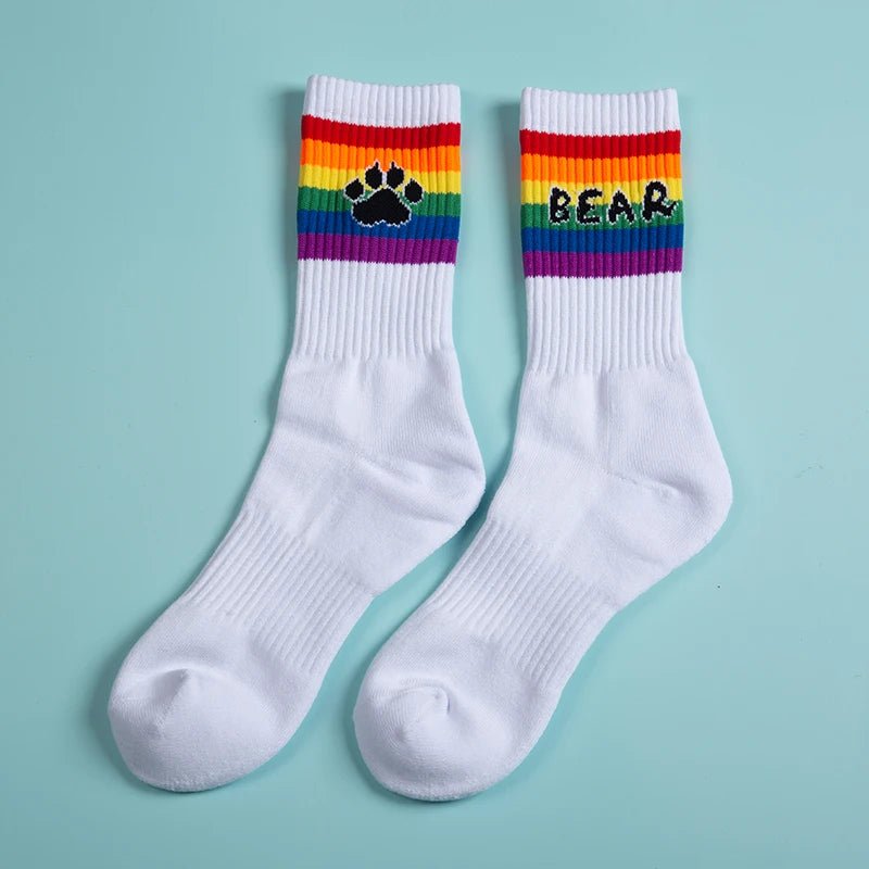 Bear Rainbow Socks | dmunderwear detail image 4