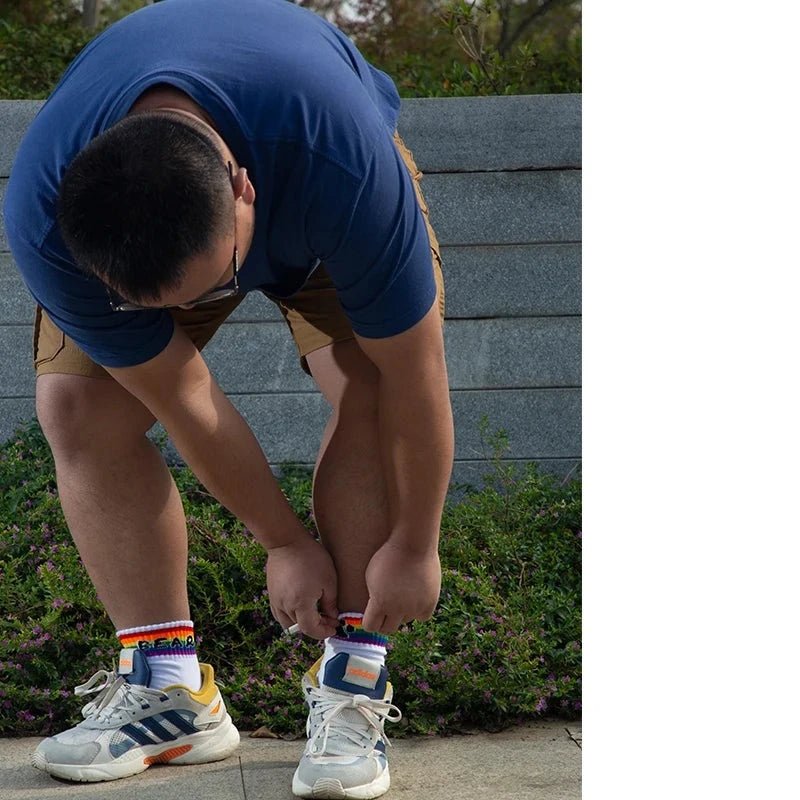 Bear Rainbow Socks | dmunderwear detail image 6