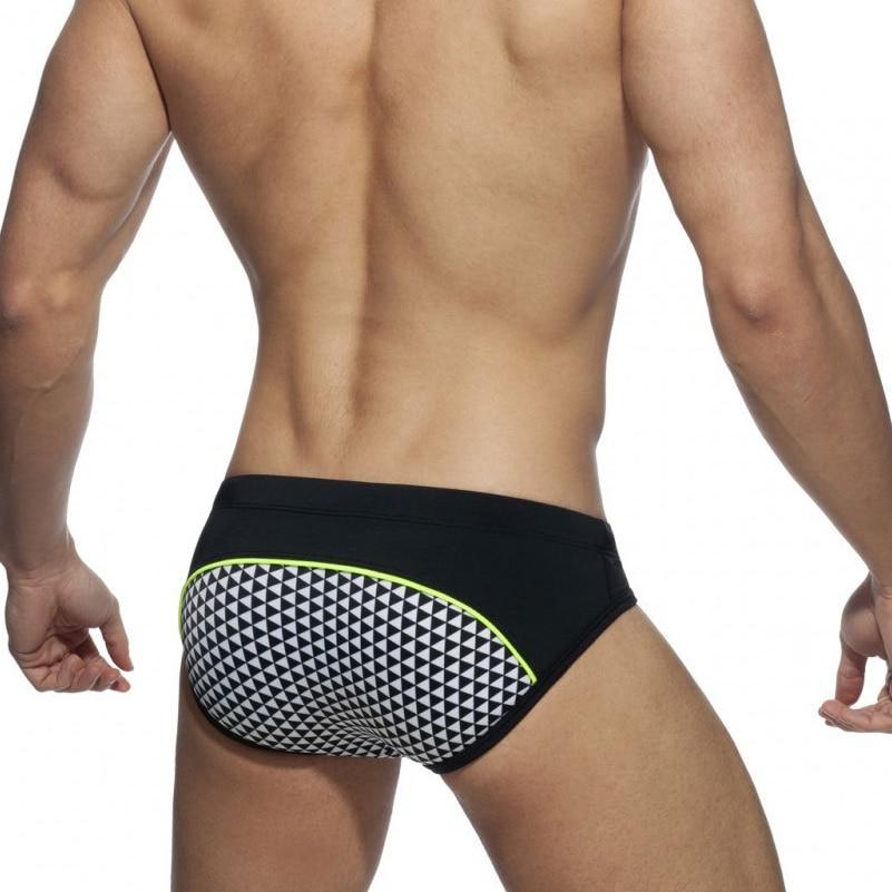 Black and White Swim Briefs | dmunderwear detail image 2
