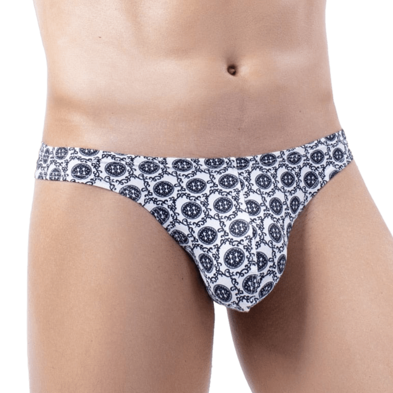 Black Button Thong | dmunderwear detail image 2