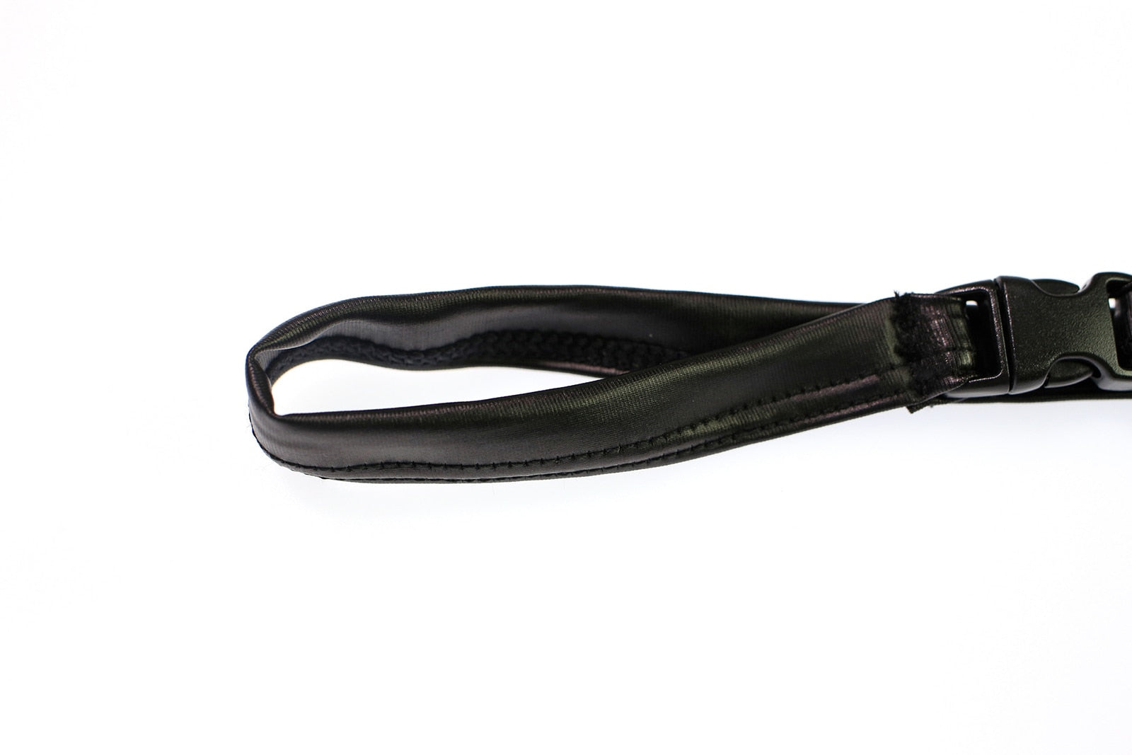 Black PU Leather Buckle-Up Thong | dmunderwear detail image 11