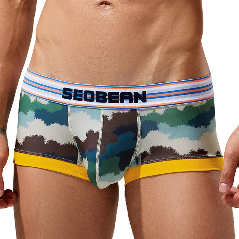 Blotchy Pouched Camo Trunks | dmunderwear