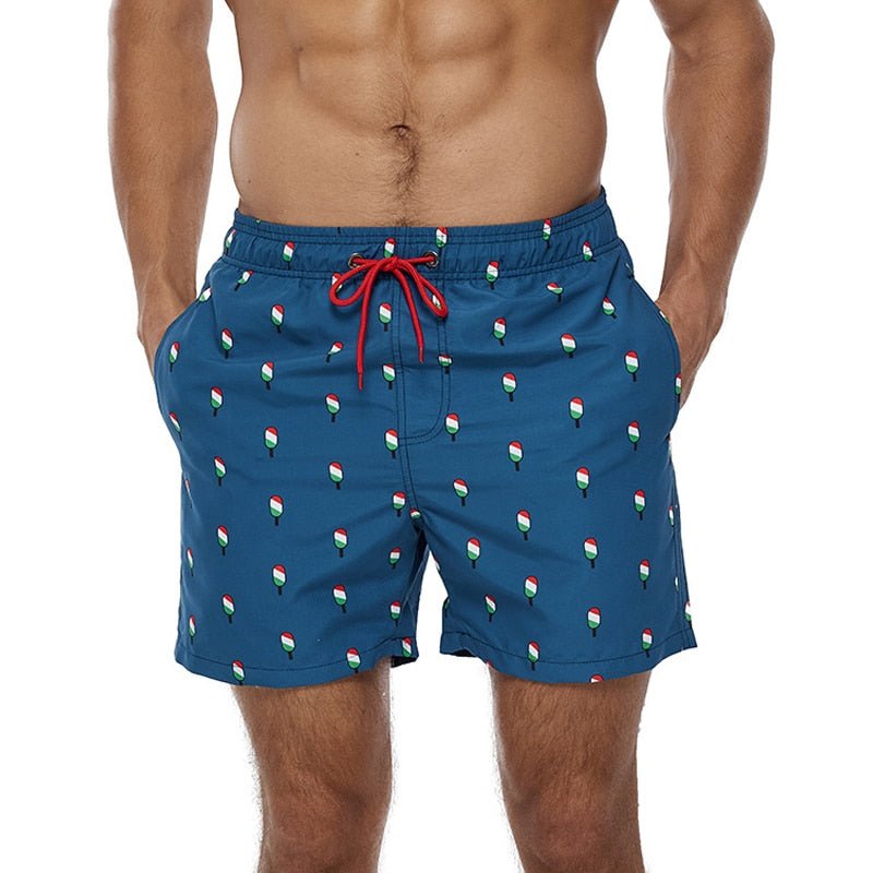 Blue Ice Cream Board Shorts | dmunderwear detail image 3