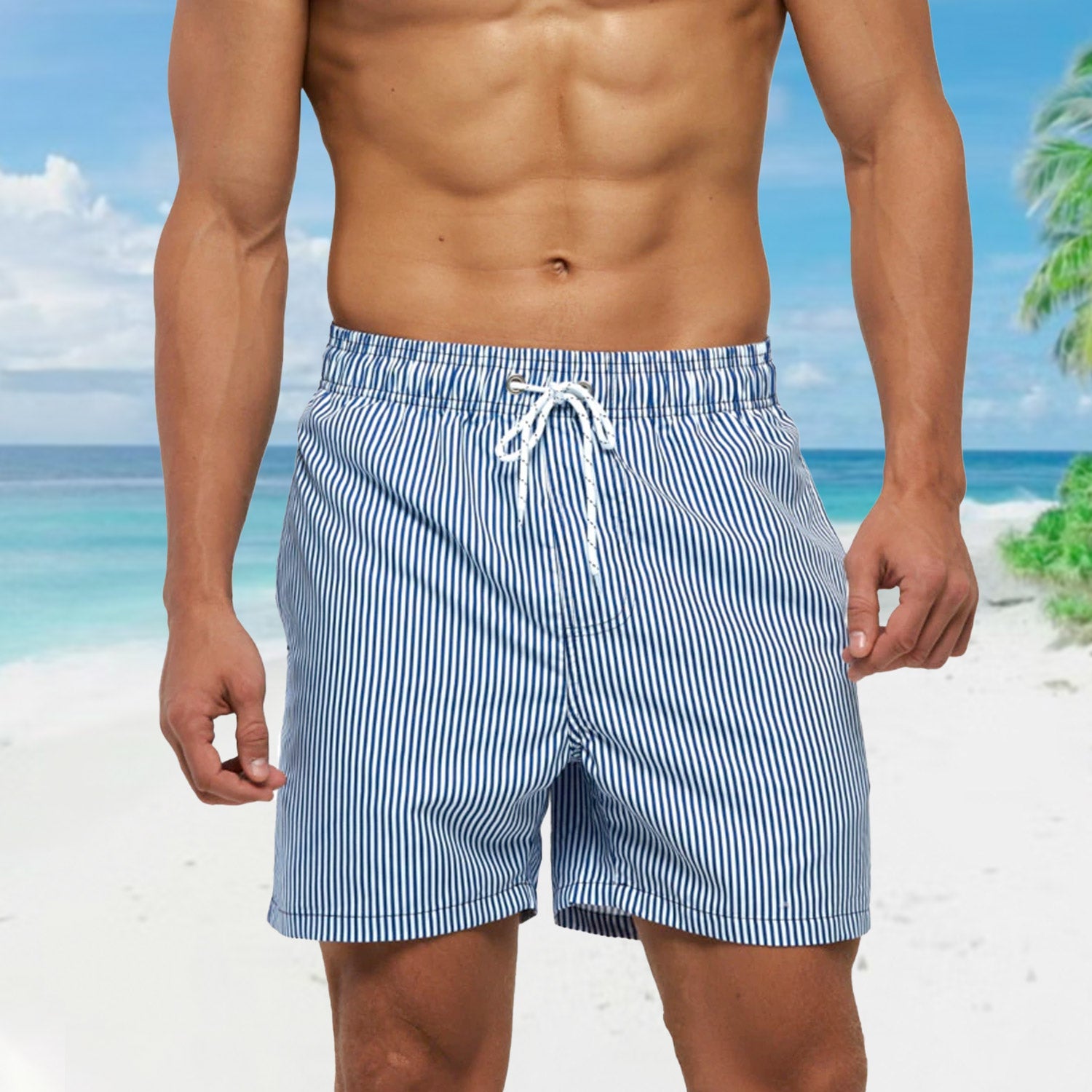 Blue Phased Board Shorts | dmunderwear