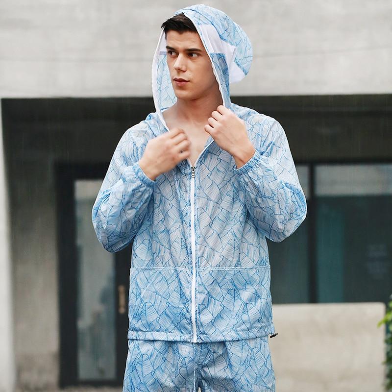 Blue Rain Transparent Hoodie + Shorts + Pants | dmunderwear
