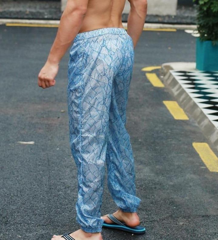 Blue Rain Transparent Hoodie + Shorts + Pants | dmunderwear detail image 11