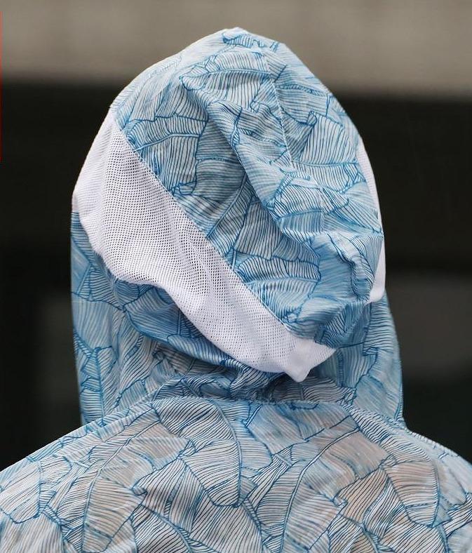 Blue Rain Transparent Hoodie + Shorts + Pants | dmunderwear detail image 8