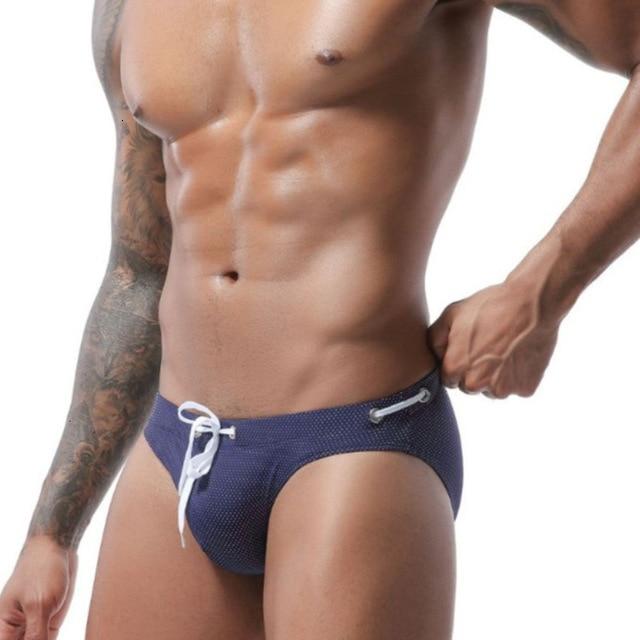 Bold Bowtie Captain Swim Briefs | dmunderwear detail image 6