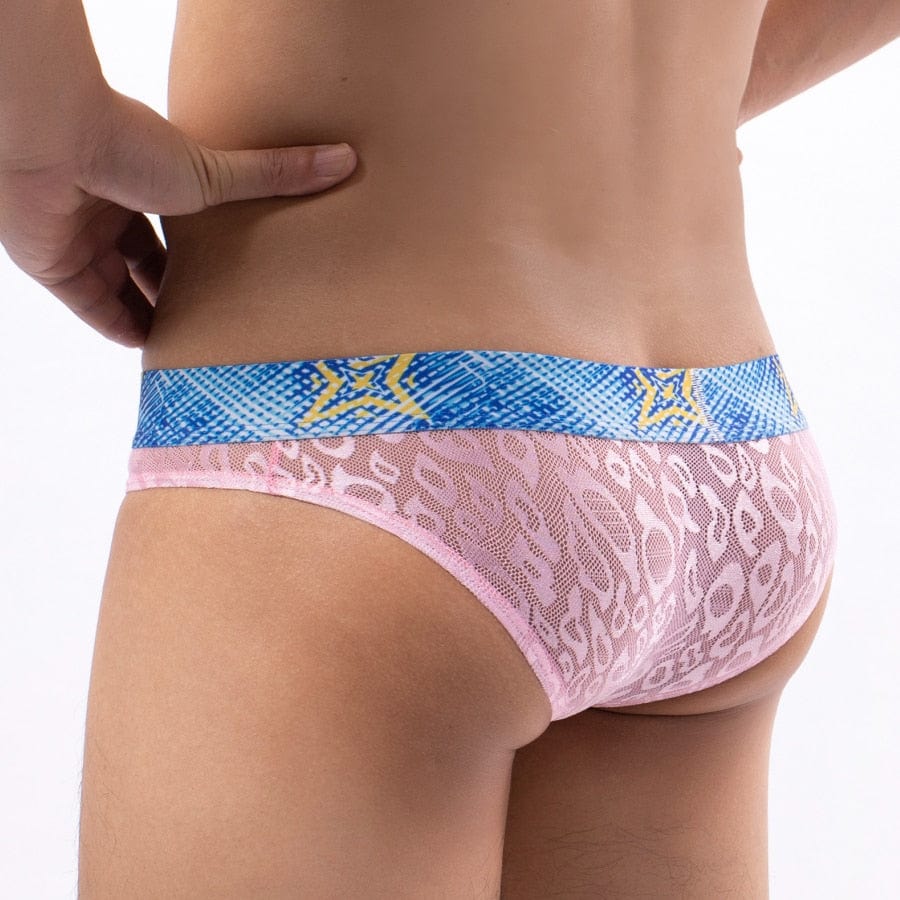 Bold Leopard Lace Briefs | dmunderwear detail image 3