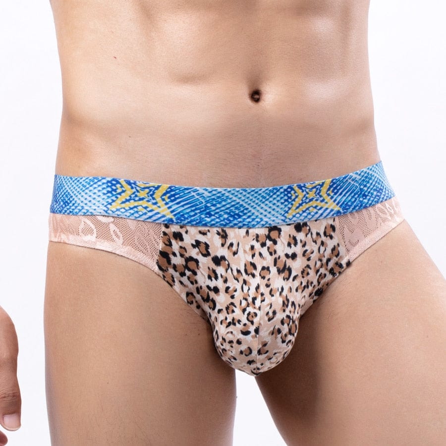 Bold Leopard Lace Briefs | dmunderwear detail image 5