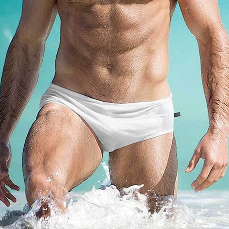 Bold Solid Swim Briefs | dmunderwear detail image 3
