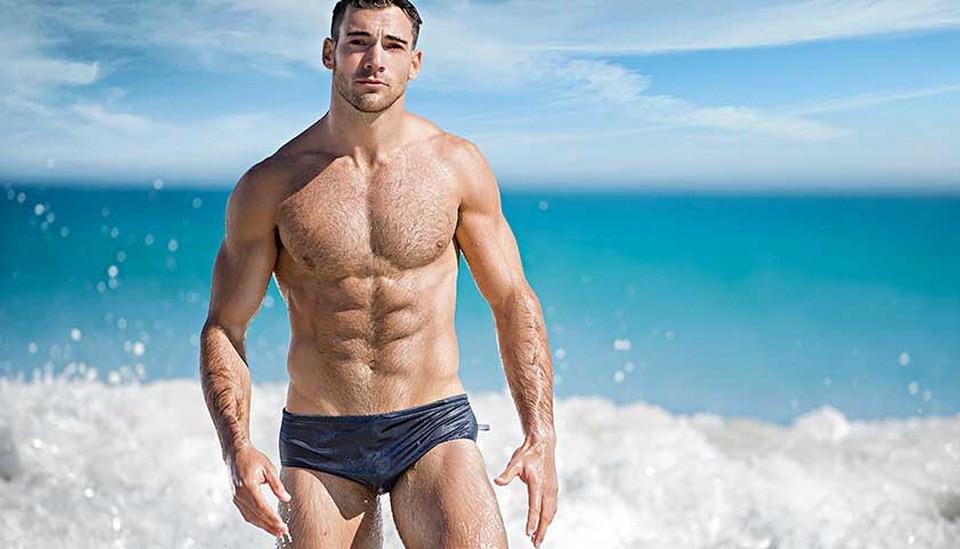 Bold Solid Swim Briefs | dmunderwear detail image 9
