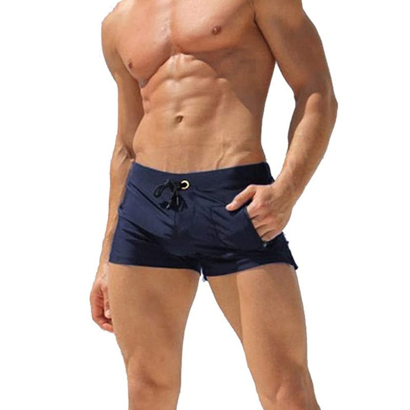 Bold Vert Pocketed Swim Trunks | dmunderwear detail image 5