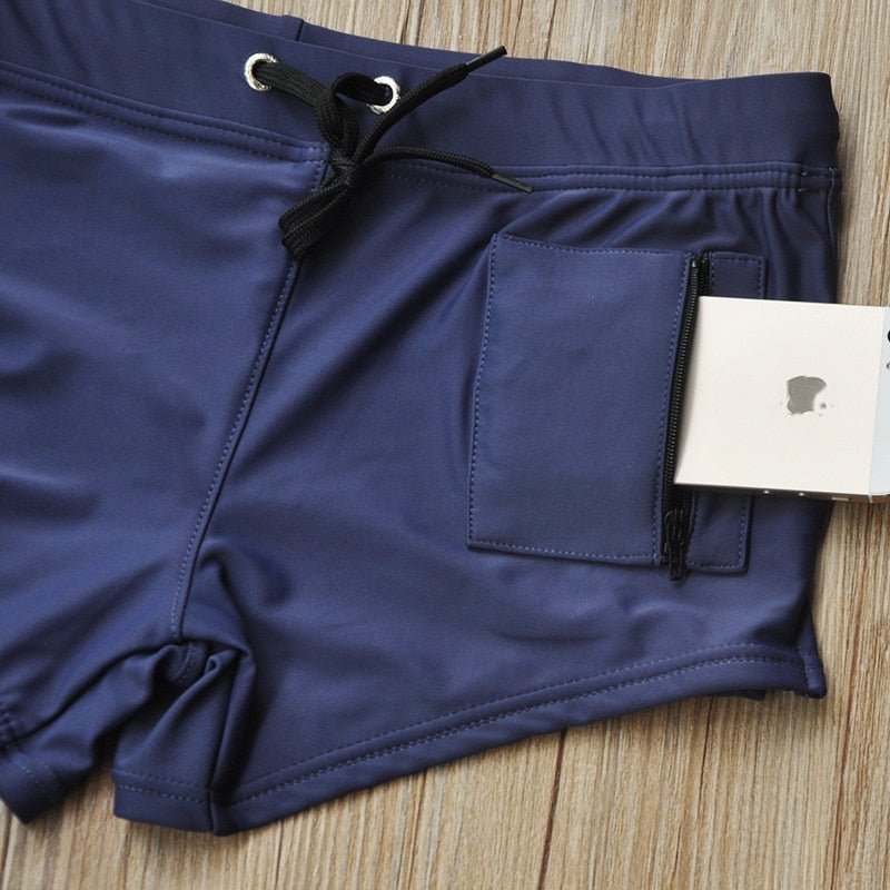 Bold Vert Pocketed Swim Trunks | dmunderwear detail image 7
