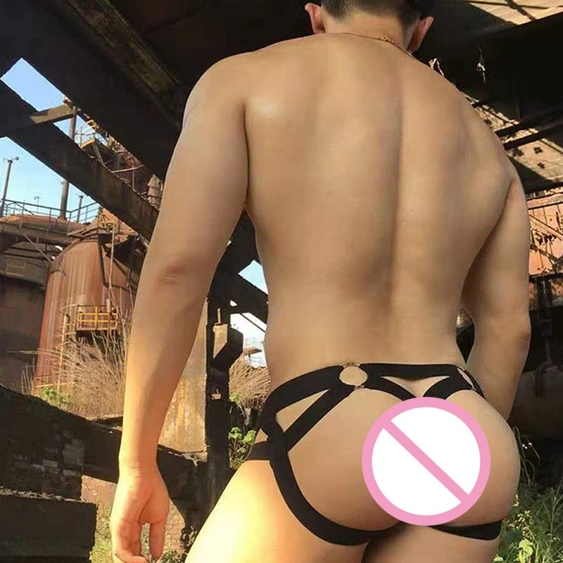 Bondage Metal Ring Jockstrap | dmunderwear detail image 8