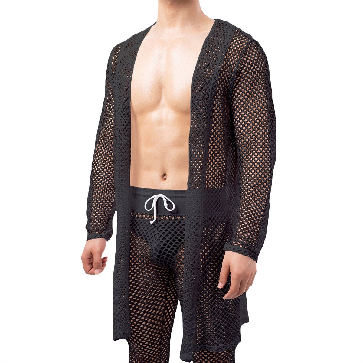 Bowtie Mesh Robe + Pants | dmunderwear detail image 3