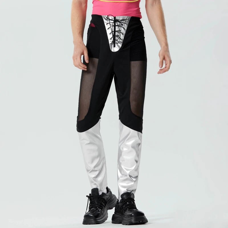 ORVLS Boxer Laced Mesh Rave Pants | dmunderwear detail image 3