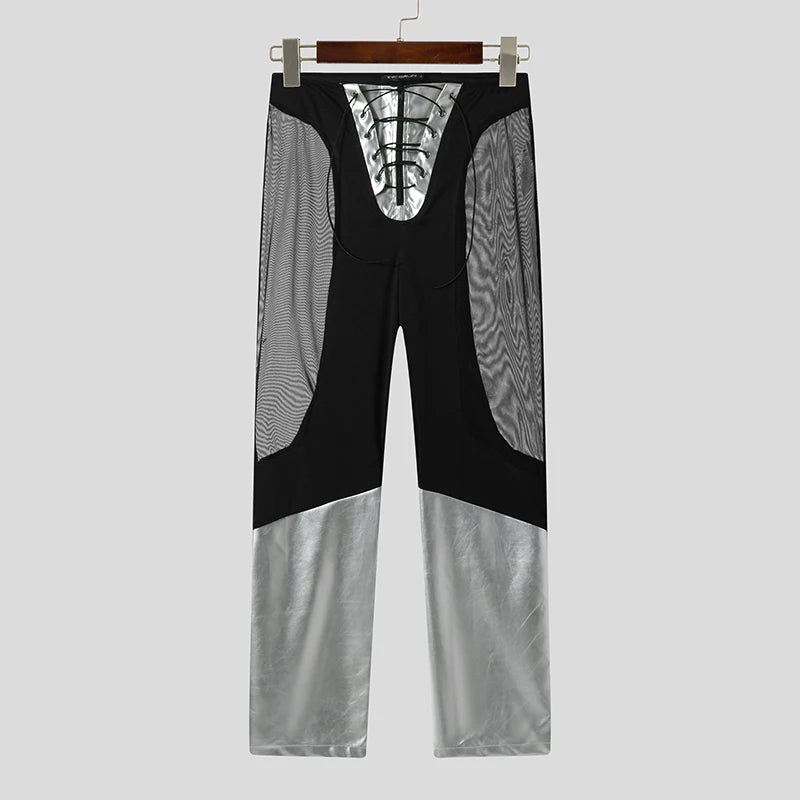 ORVLS Boxer Laced Mesh Rave Pants | dmunderwear detail image 7