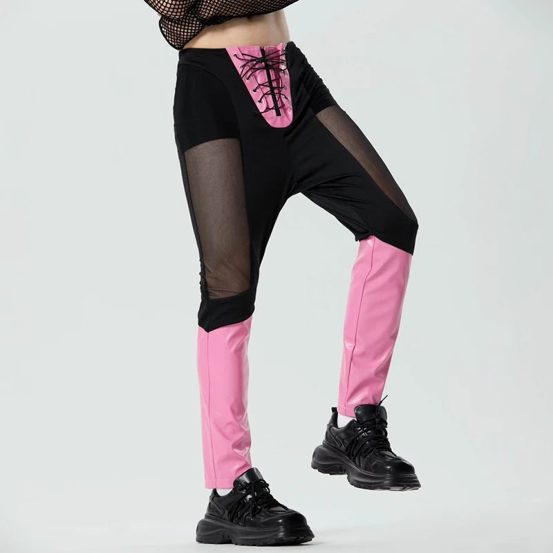 ORVLS Boxer Laced Mesh Rave Pants | dmunderwear detail image 8