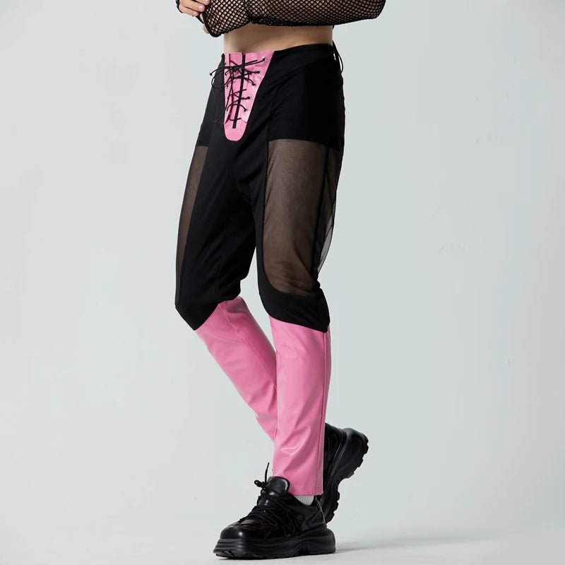 ORVLS Boxer Laced Mesh Rave Pants | dmunderwear detail image 9