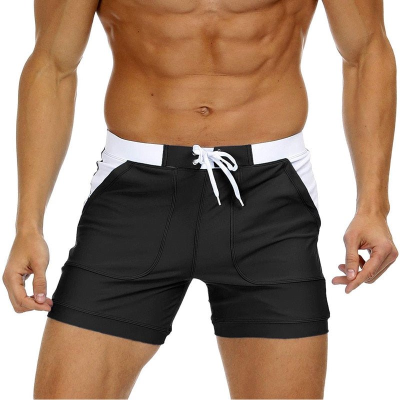 Boxer Stripe Swim Trunks | dmunderwear detail image 14