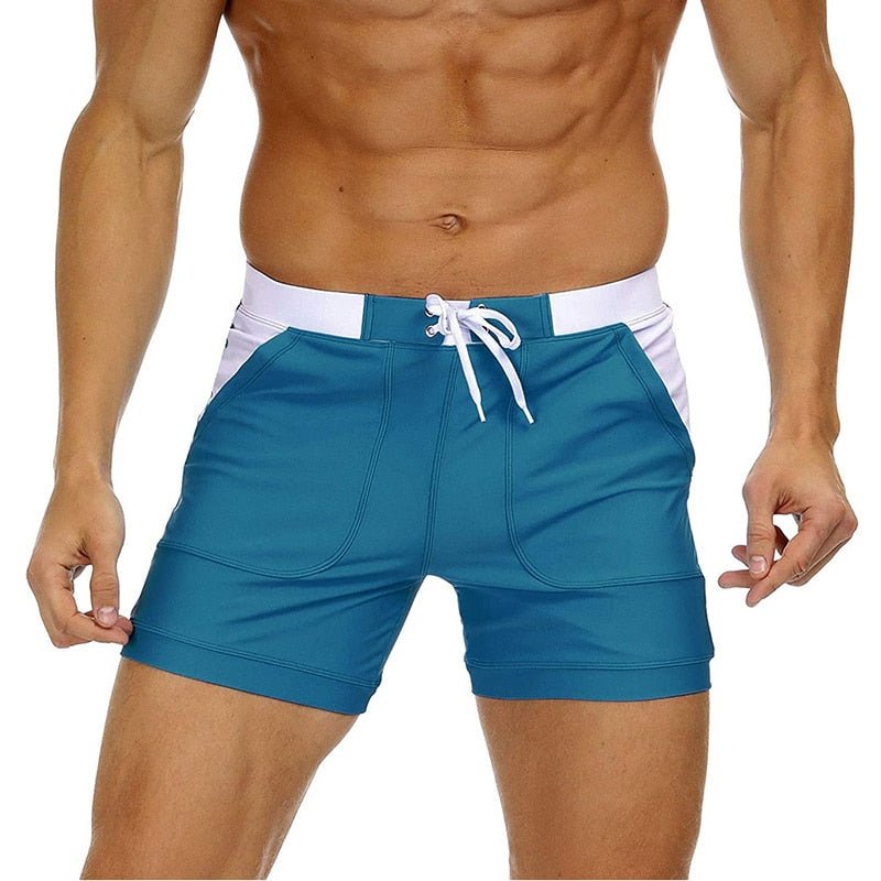 Boxer Stripe Swim Trunks | dmunderwear detail image 3