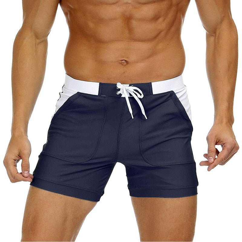 Boxer Stripe Swim Trunks | dmunderwear detail image 4