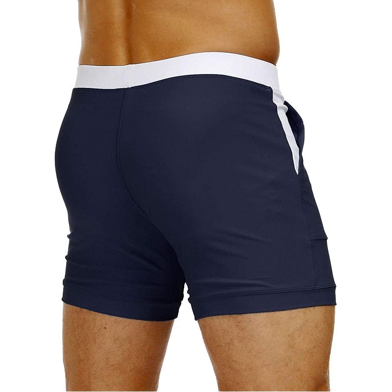 Boxer Stripe Swim Trunks | dmunderwear detail image 6