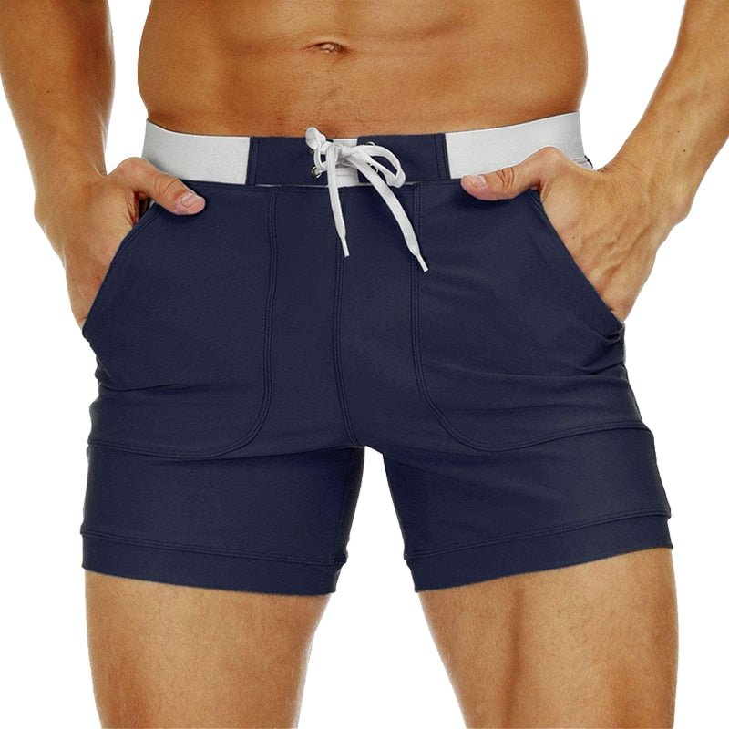 Boxer Stripe Swim Trunks | dmunderwear detail image 7
