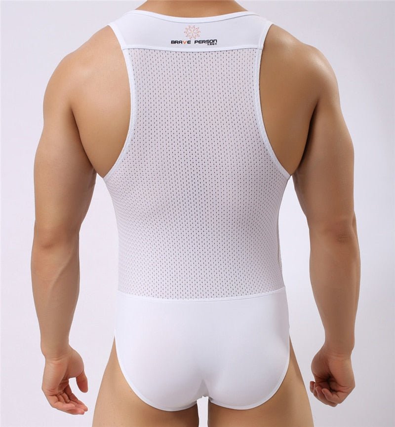 Brave Person Mesh Singlet | dmunderwear detail image 13