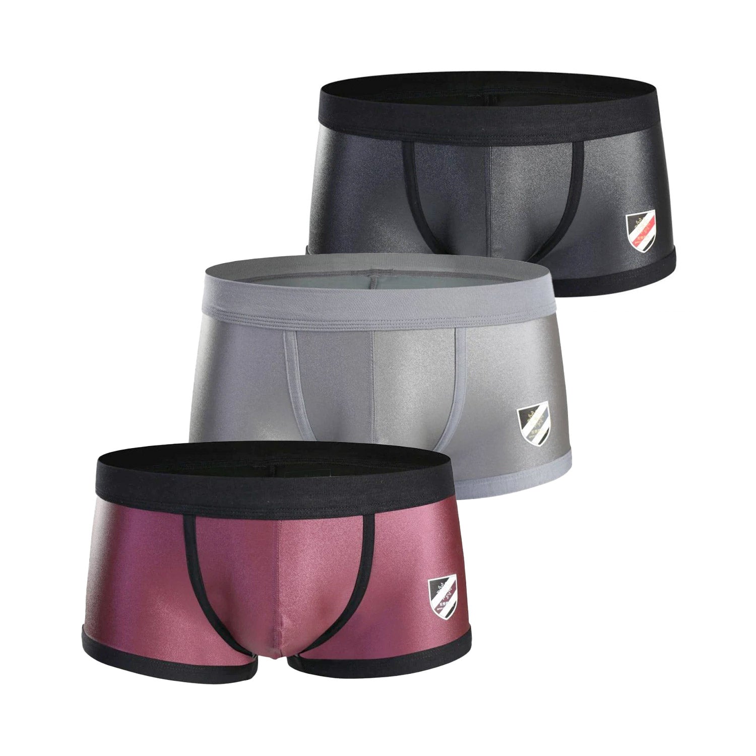 Brave Person Metallic Badge Boxer Briefs 3-Pack | dmunderwear
