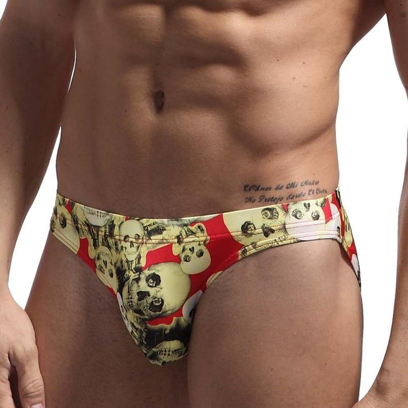 Skull Skinny Swim Briefs | dmunderwear