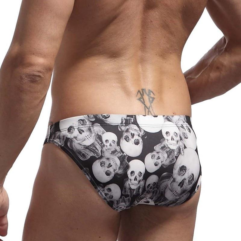 Skull Skinny Swim Briefs | dmunderwear detail image 2