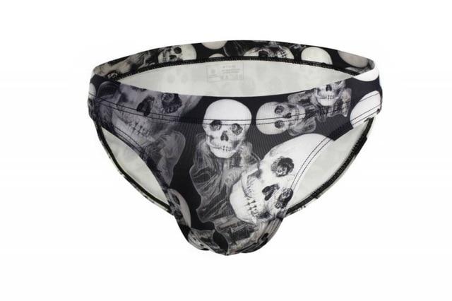 Skull Skinny Swim Briefs | dmunderwear detail image 3