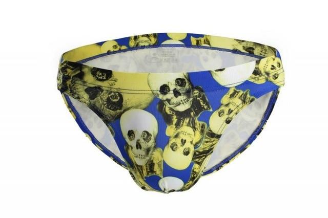 Skull Skinny Swim Briefs | dmunderwear detail image 6