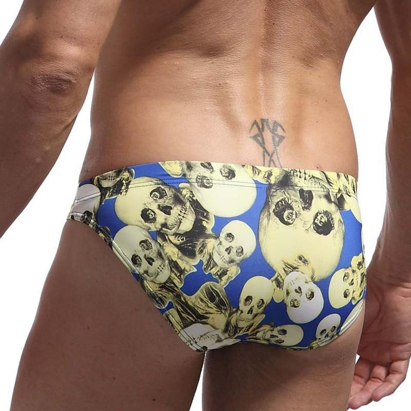 Skull Skinny Swim Briefs | dmunderwear detail image 7