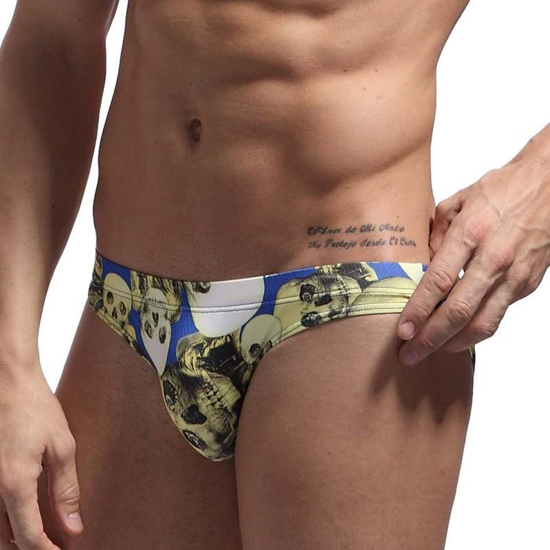 Skull Skinny Swim Briefs | dmunderwear detail image 8