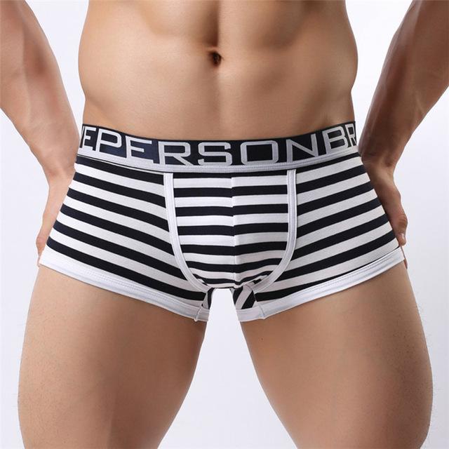 Brave Person Striped Boxer Briefs | dmunderwear detail image 4